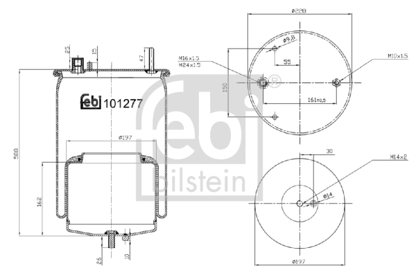 Burduf suspensie pneumatica