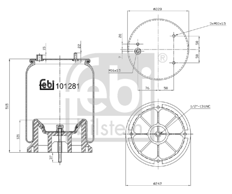 Burduf suspensie pneumatica