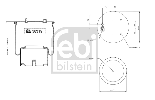 Burduf suspensie pneumatica