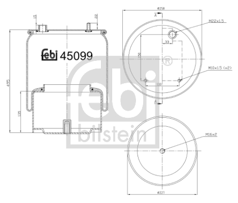 Burduf suspensie pneumatica