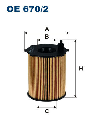 Filtru ulei oe670/2