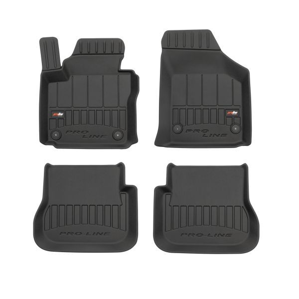 Set 4 covorase auto din cauciuc , pentru vw caddy iii, caddy iii/minivan 03.04-05.15, station wagon, negru