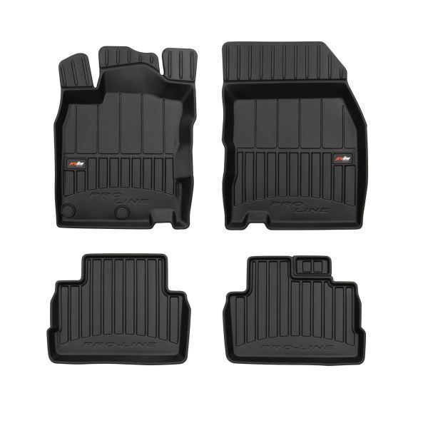 Set 4 covorase auto din cauciuc , pentru nissan qashqai ii 11.13-, crossover, cauciuc tpe, negru