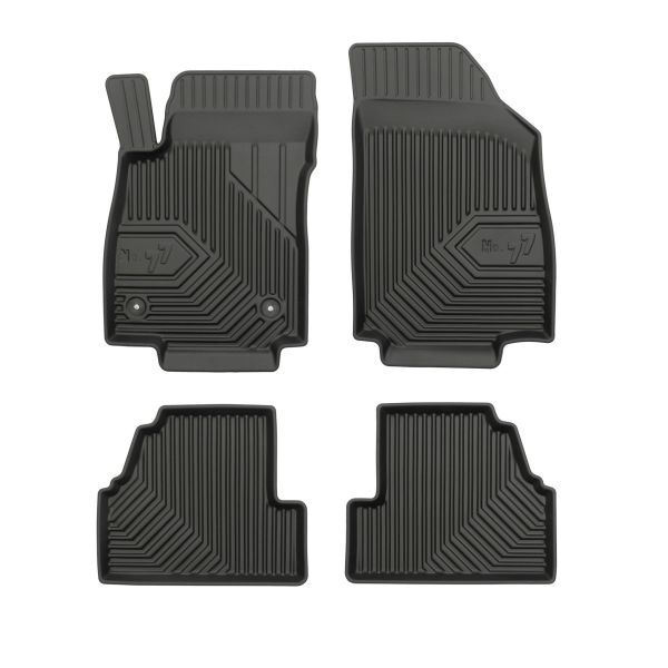 Set 4 covorase auto din cauciuc , pentru chevrolet trax, opel mokka/mokka x 06.12-, cauciuc tpe, negru