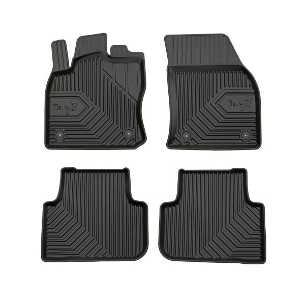 Set 4 covorase auto din cauciuc , pentru dacia duster/suv, vw tiguan 09.07-, cauciuc tpe, negru