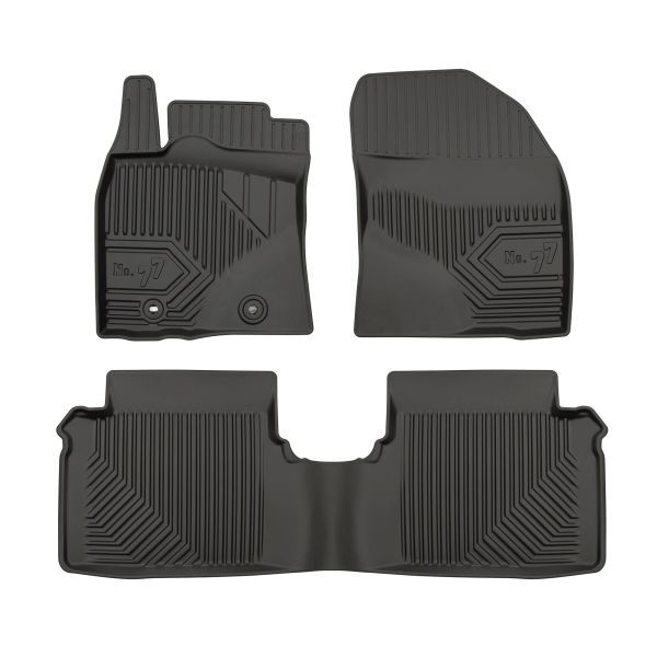 Set 3 covorase auto din cauciuc , pentru toyota avensis 11.08-10.18, cauciuc tpe, negru