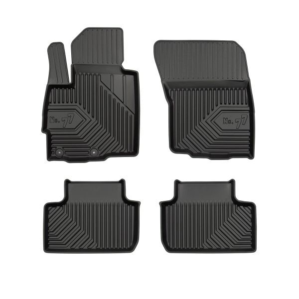 Set 4 covorase auto din cauciuc , pentru citroen c4 aircross, mitsubishi asx 02.10-, cauciuc tpe, negru