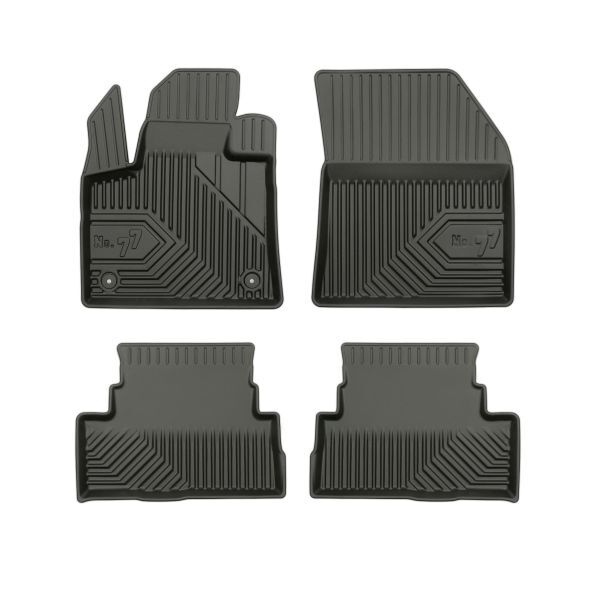 Set 4 covorase auto din cauciuc , pentru opel grandland/grandland x, grandland x 06.17-, cauciuc tpe, negru
