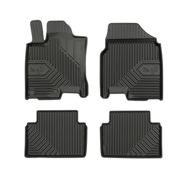 Set 4 covorase auto din cauciuc , pentru nissan qashqai i 11.06-04.14, cauciuc tpe, negru