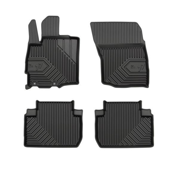 Set 4 covorase auto din cauciuc , pentru mitsubishi outlander iii 08.12-, cauciuc tpe, negru