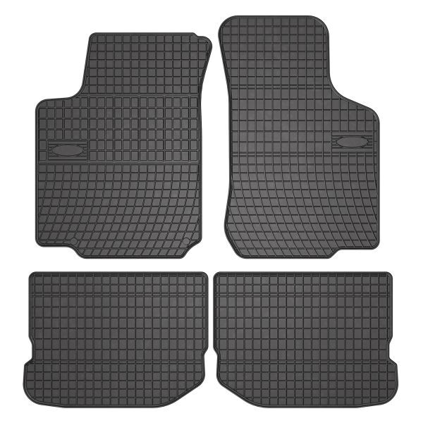 Set 4 covorase auto din cauciuc , pentru seat leon, toledo ii, skoda octavia i, vw bora, bora i, golf iv 09.96-06.14, negru