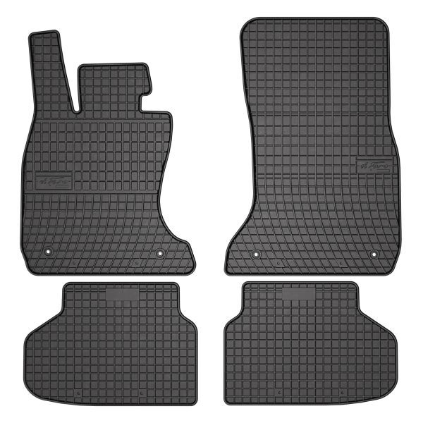 Set 4 covorase auto din cauciuc , pentru bmw 7 (f01, f02, f03, f04) 02.08-12.15, cauciuc, negru