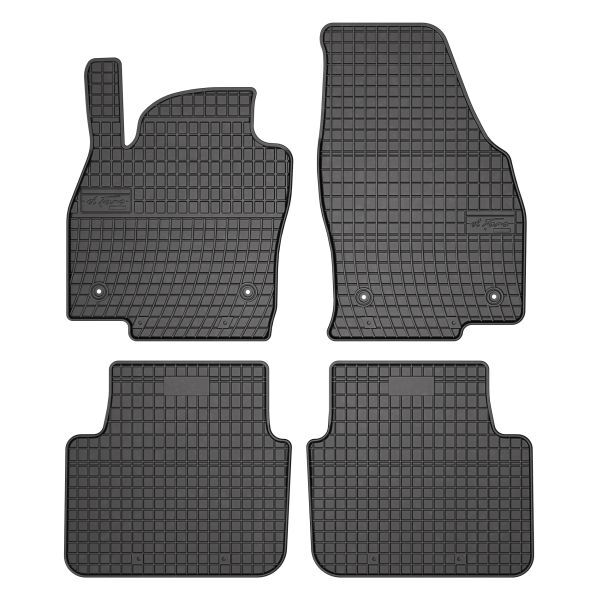 Set 4 covorase auto din cauciuc , pentru skoda scala 02.19-, cauciuc, negru