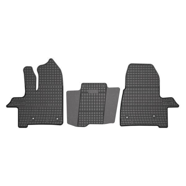 Set 3 covorase auto din cauciuc , pentru ford transit custom v362, transit v363 05.19-, van, cauciuc, negru