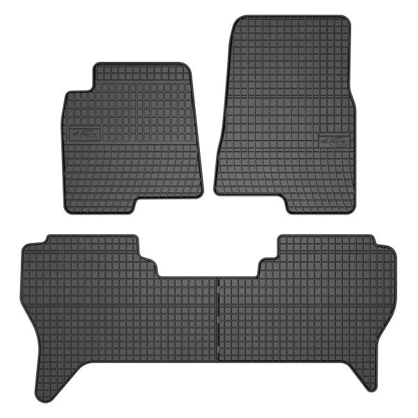 Set 4 covorase auto din cauciuc , pentru mitsubishi pajero iii 04.00-01.07, negru