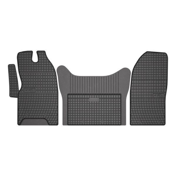 Set 3 covorase auto din cauciuc , pentru iveco daily vi 10.15-, negru
