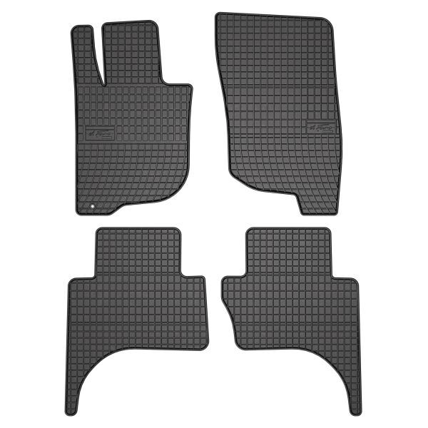 Set 4 covorase auto din cauciuc , pentru fiat fullback, mitsubishi l200/triton 09.15-, negru