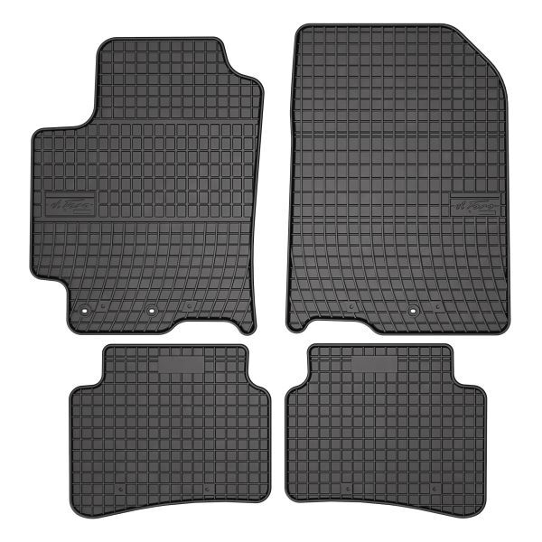 Set 4 covorase auto din cauciuc , pentru kia rio ii, rio iii, rio iv, stonic 03.05-, negru