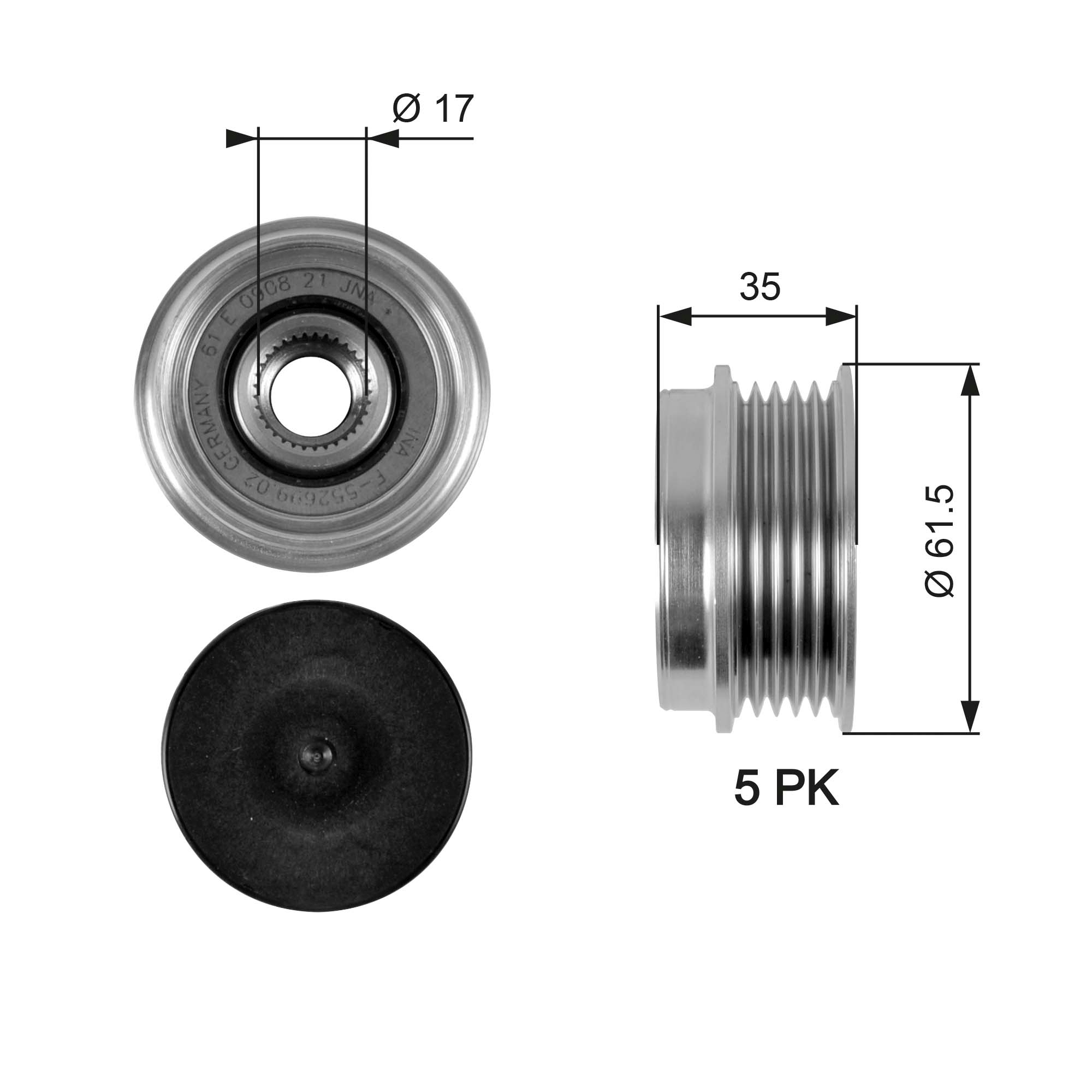 Fulie alternator