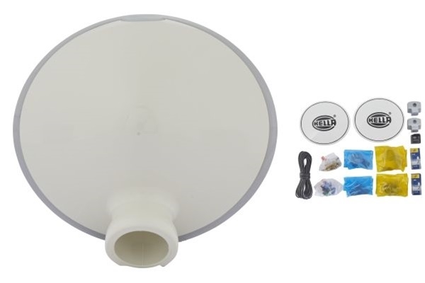 Set 2 proiectoare ovale , 153 x 144.5 mm, bec h3, alimentare 12 v