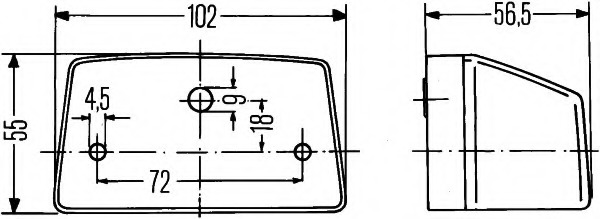 Iluminare numar de circulatie 2ka003389-001