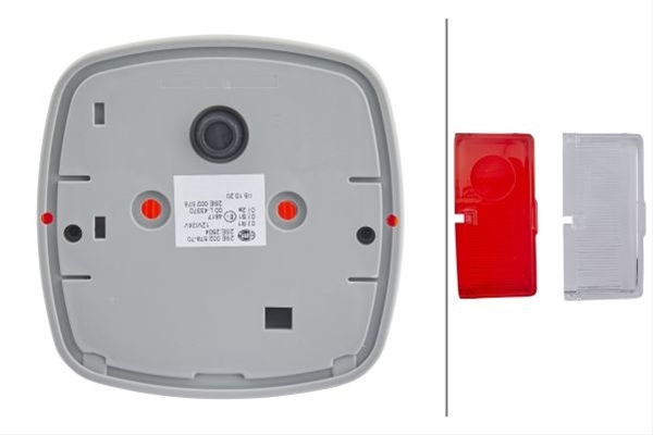 Lampa semnalizare stop spate dreapta , 12/24v, r10w/p21w, fara becuri, pentru iveco mk
