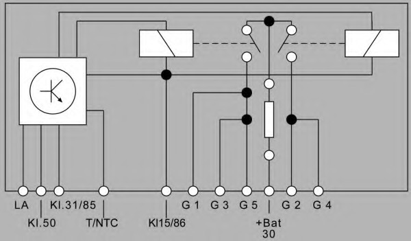 Unitate de control bujii incandescente
