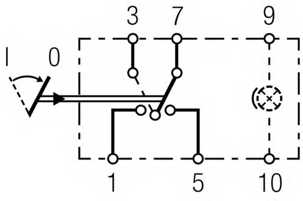 Comutator lampa marsalier
