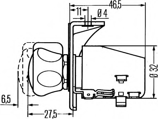 Comutator lampa marsalier