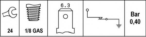 Senzor presiune ulei 6zf007392-001