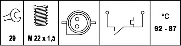 Comutator temperatura ventilator radiator