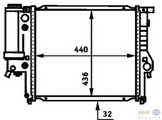 Radiator racire motor