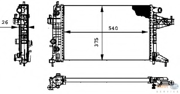 Radiator racire motor