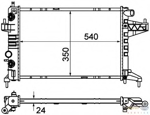 Radiator racire motor