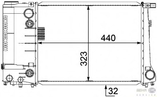 Radiator racire motor