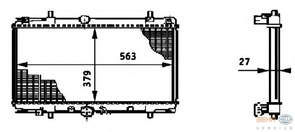 Radiator racire motor