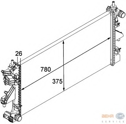 Radiator racire motor