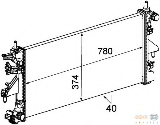Radiator racire motor