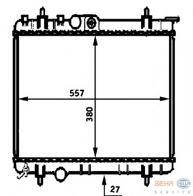 Radiator racire motor