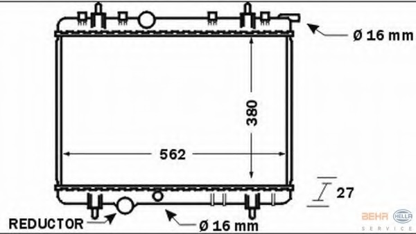 Radiator racire motor
