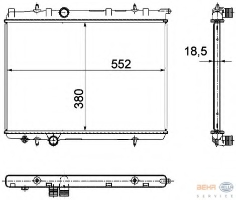 Radiator racire motor