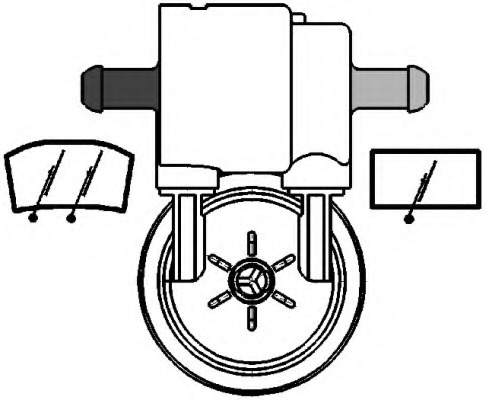 Pompa de apa spalare parbriz 8tw005206-031