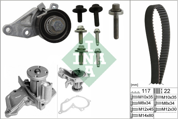 Set pompa apa + curea dintata