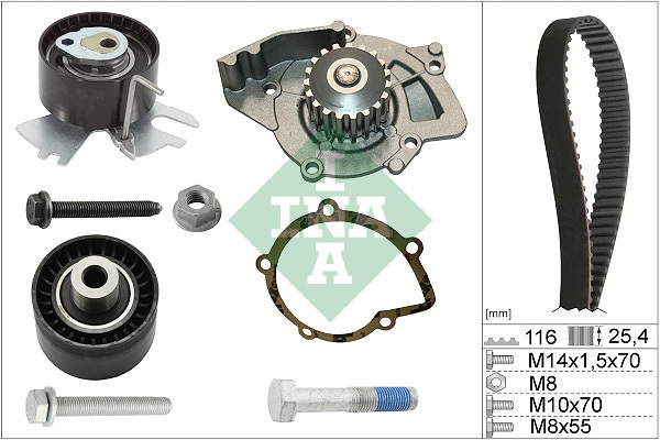 Set pompa apa + curea dintata