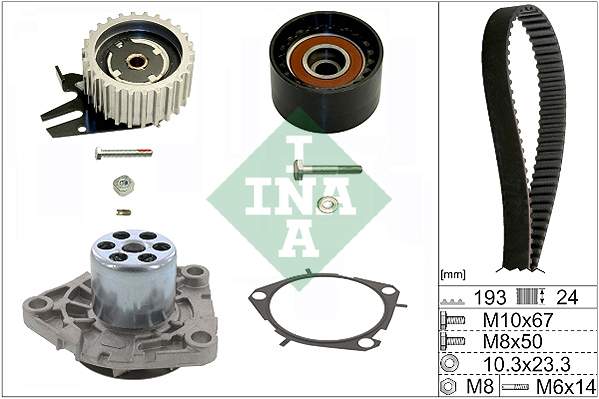 Set pompa apa + curea dintata