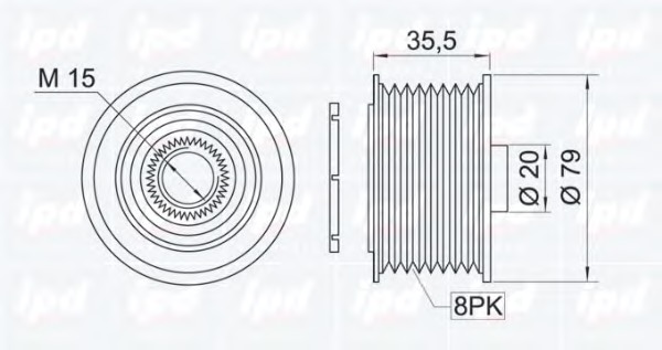 Fulie alternator