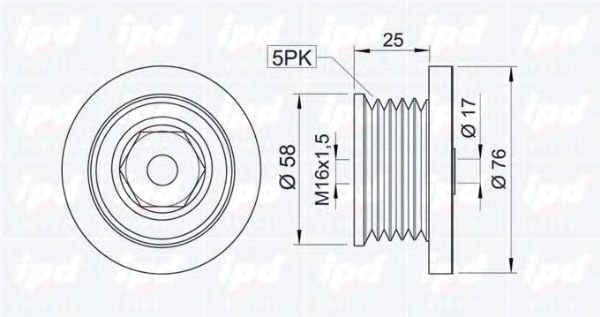 Fulie alternator