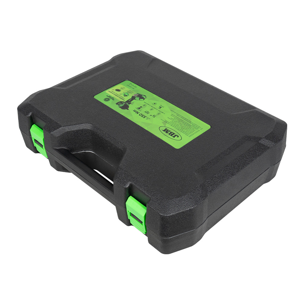 Masina de insurubat cu acumulator , antrenor patrat 1/2 inch, 0-3000 bpm, cuplu max 550 nm, 1 x acumulator 4ah, 20v, cutie depozitare