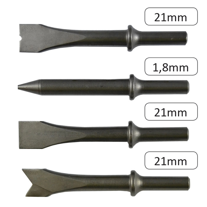 Set ciocan pneumatic , cu 9 piese, cutie transport si depozitare