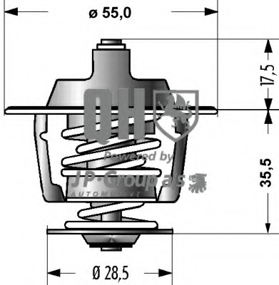 Termostat lichid racire